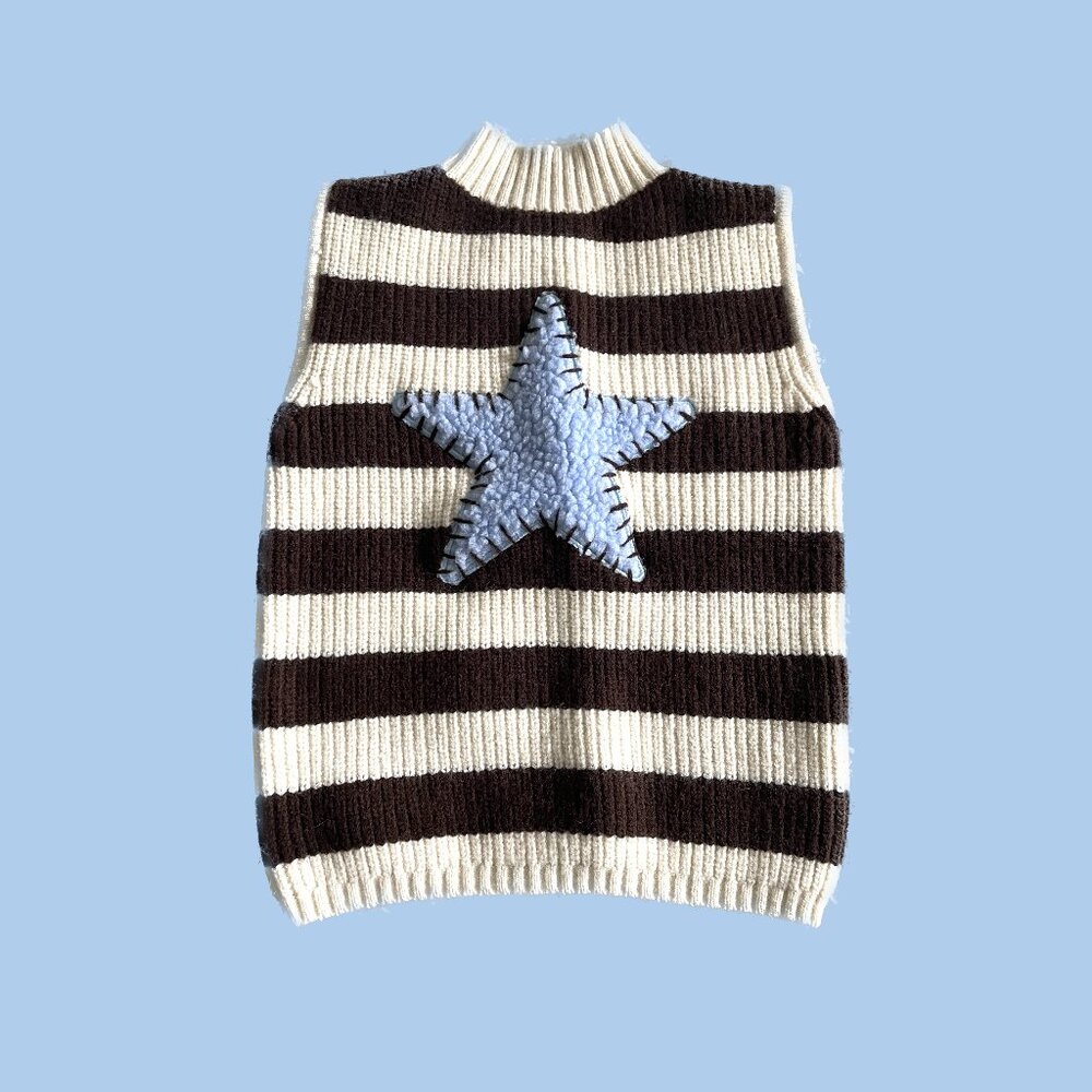 Sixth Dimension Shop Turtleneck Star Top